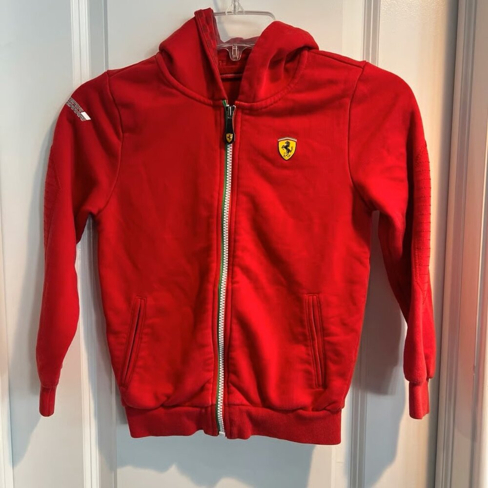 Kids Ferrari Hoodie / Zip Up